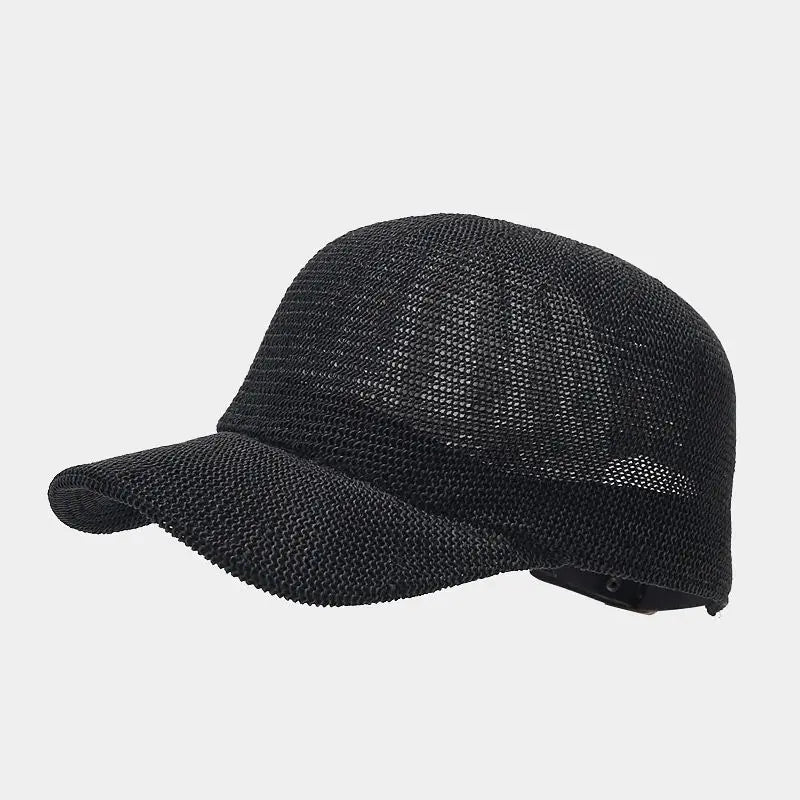 Trendig flätad solhatt med bred brätte - SunWeave-stil
