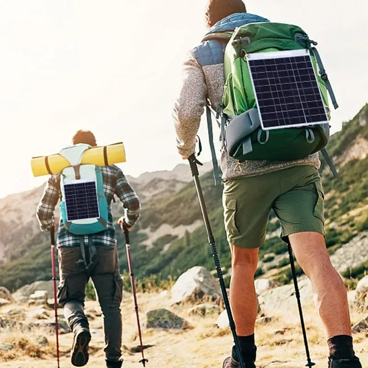 SOLVION Charge 100W Bärbar Solpanel | 5V | Dubbel USB | Vattentät | Utomhus & Camping