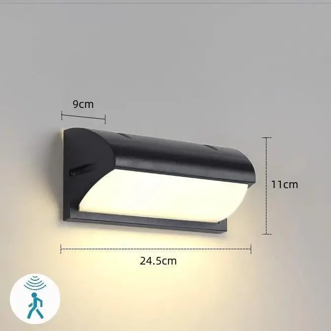Modern LED-Vägglampa med Rörelsesensor