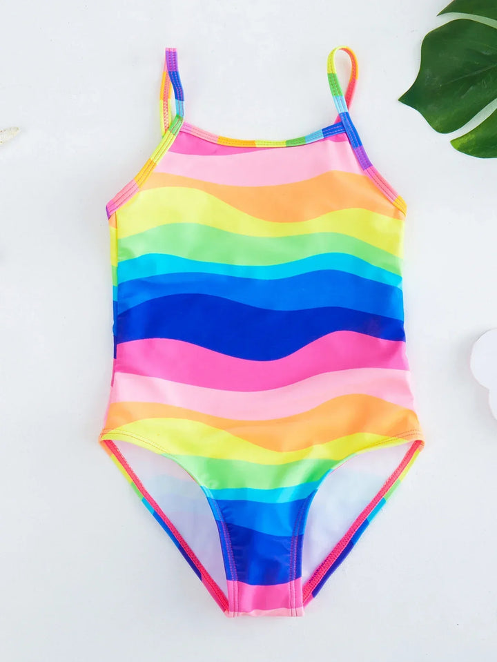 Baddräkt för flickor med sjöjungfru- och enhörningsdesign – perfekt för barn 8 till 12 år