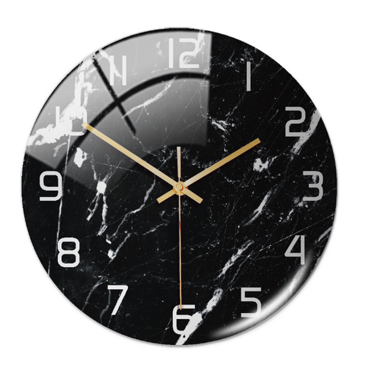 Elegant väggklocka med marmoreffekt – MarbleTime