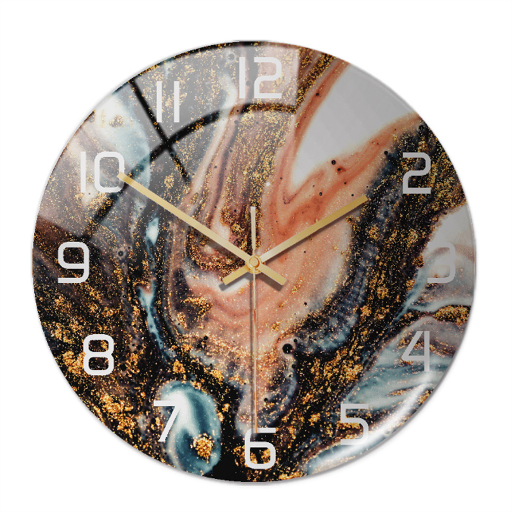 Elegant väggklocka med marmoreffekt – MarbleTime