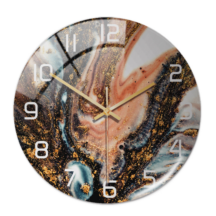 Elegant väggklocka med marmoreffekt – MarbleTime