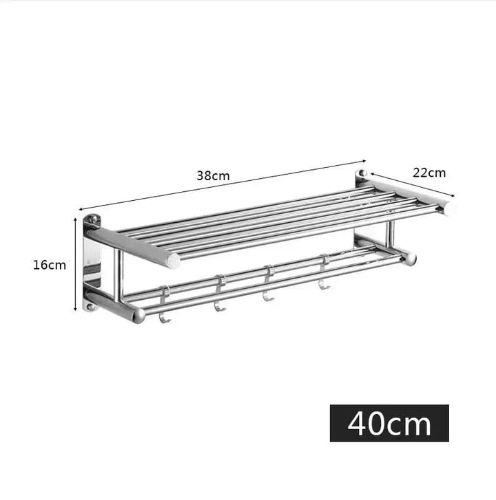 STEELRACK – Handdukshängare i rostfritt stål, utrymmesbesparande & elegant