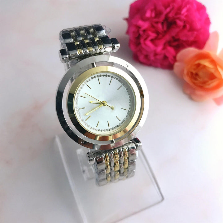Elegant silverklocka