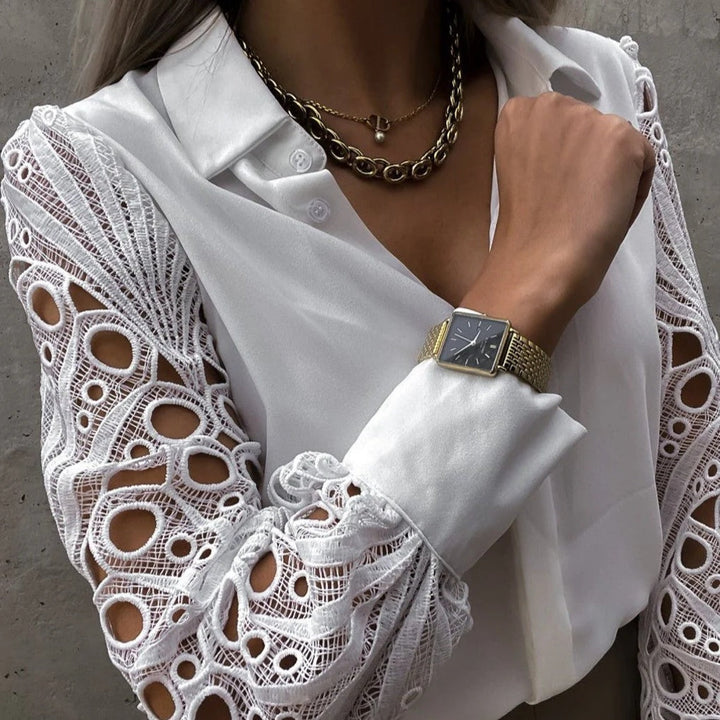 Pen og avslappet bluse for kvinner, elegant hverdagsbluse