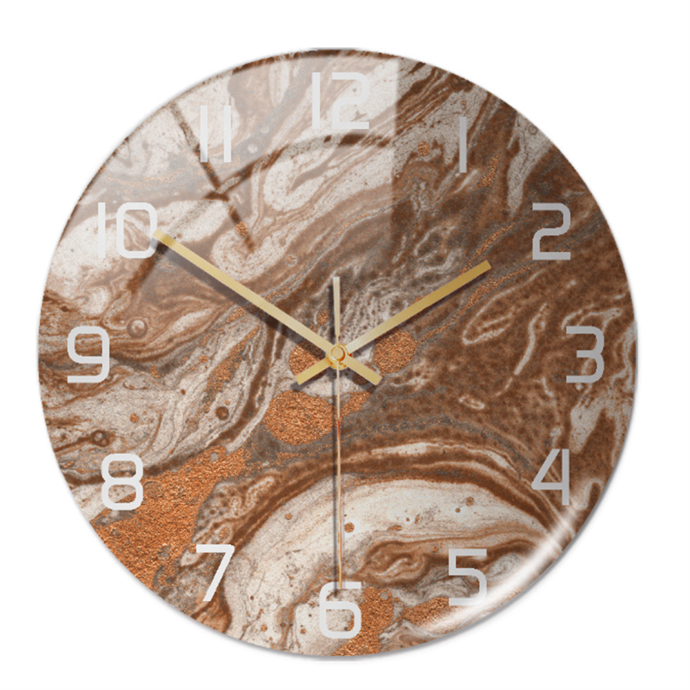 Elegant väggklocka med marmoreffekt – MarbleTime
