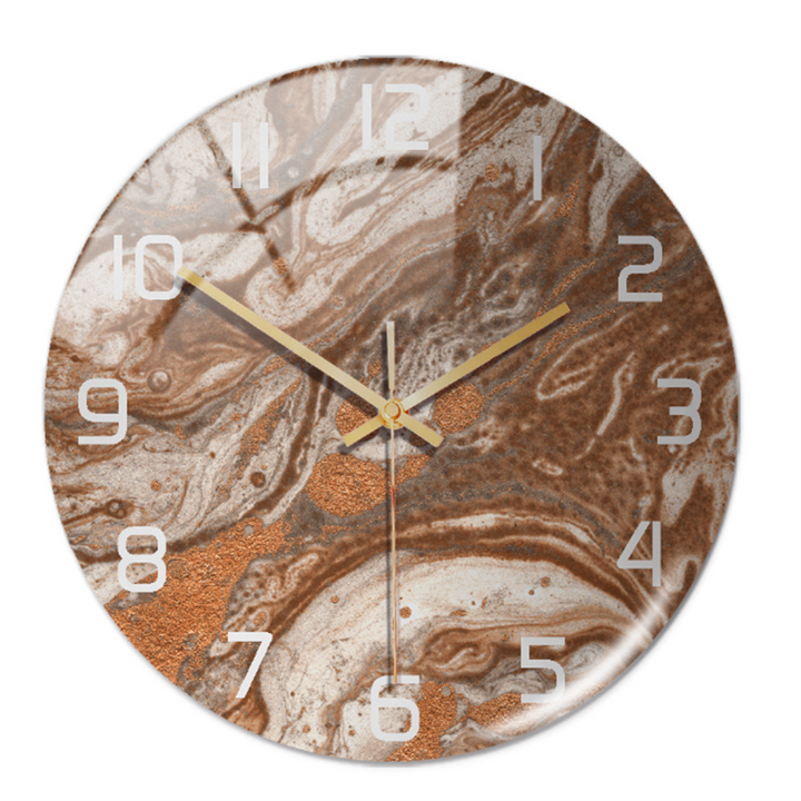 Elegant väggklocka med marmoreffekt – MarbleTime