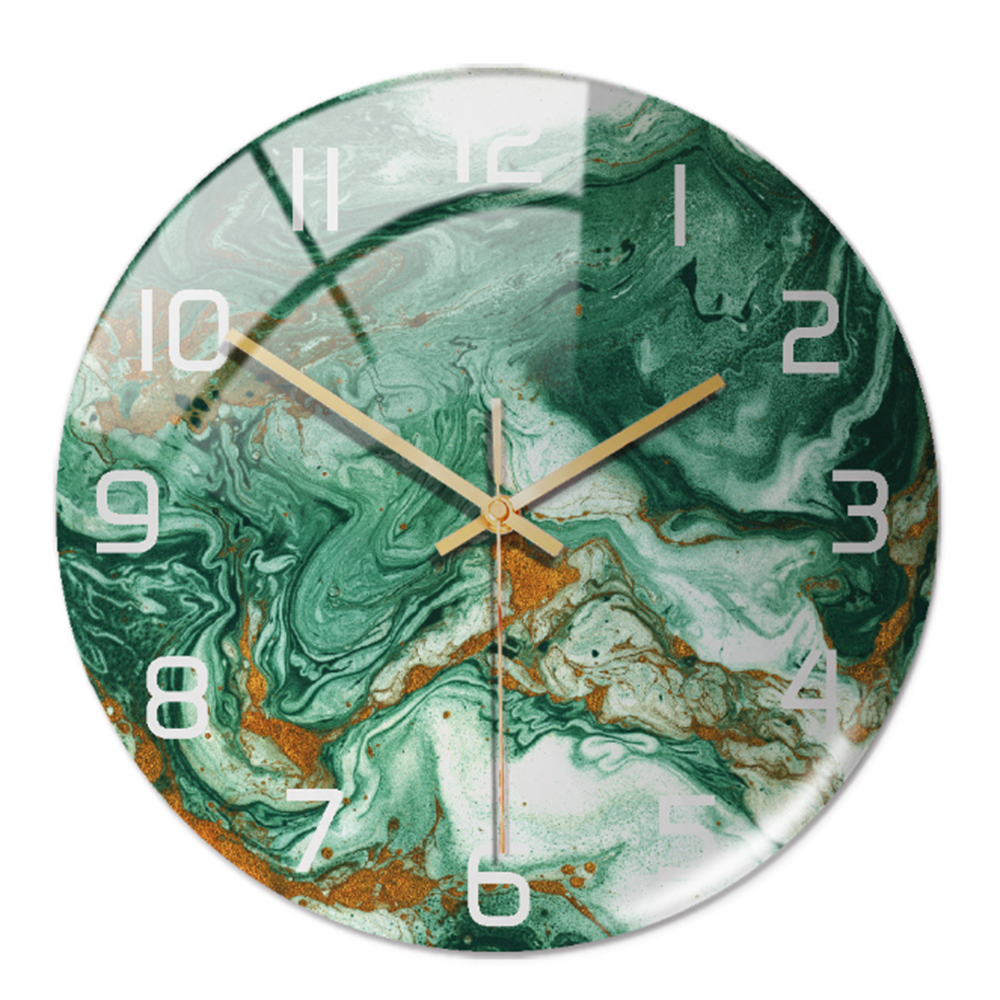 Elegant väggklocka med marmoreffekt – MarbleTime