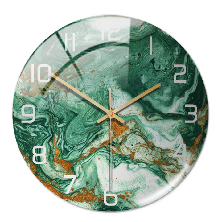 Elegant väggklocka med marmoreffekt – MarbleTime