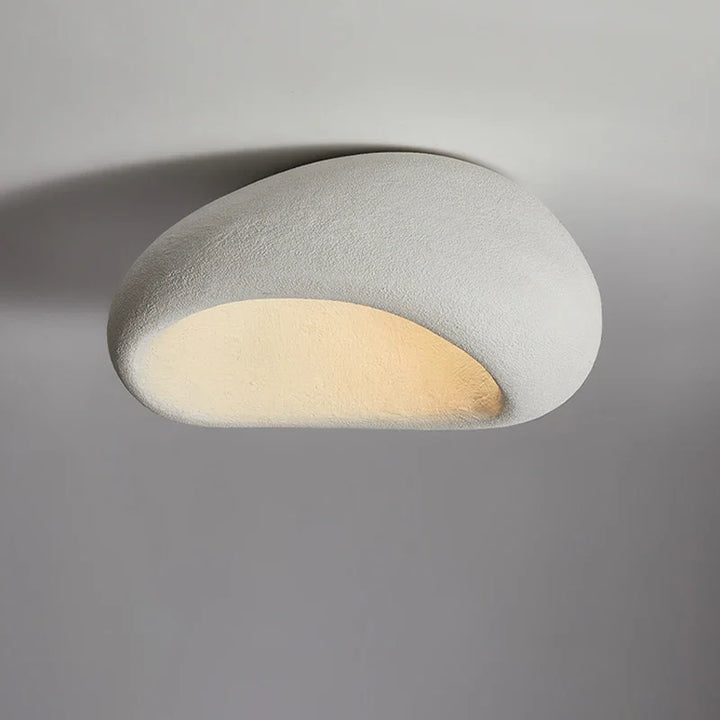 LED-taklampa i wabi-sabi-stil – dekorativ plafond med organisk form