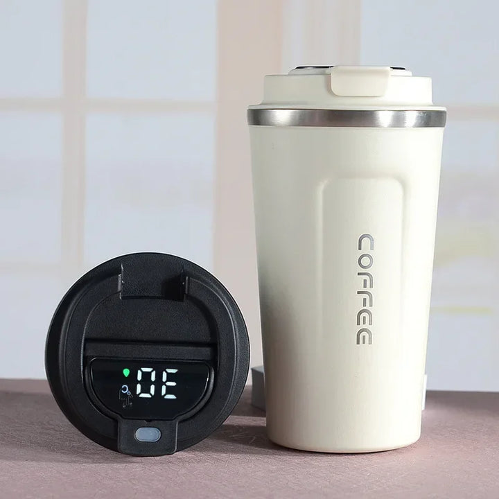 Termosmugg i rostfritt stål med smart temperaturdisplay – TempMate