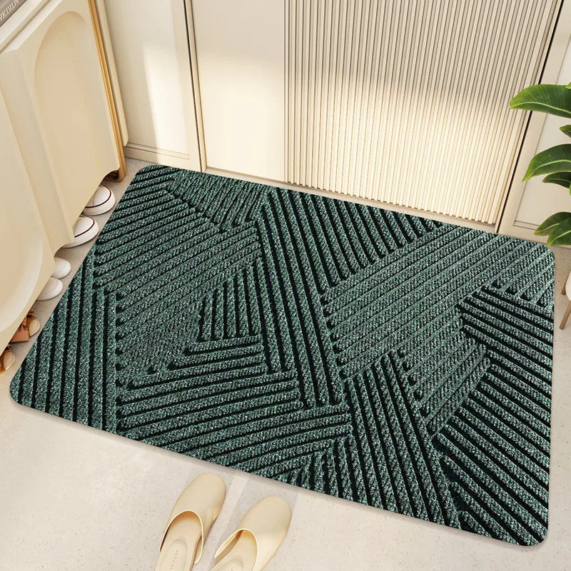MatLuxe elegant geometrisk dörrmatta | Golvskydd som är smuts- och väderbeständigt