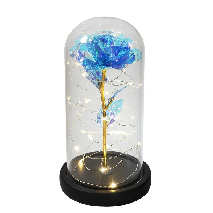 CrystalAura LED-rosdome | Elegant Upplyst Ros för Bröllop- och Eventdekoration