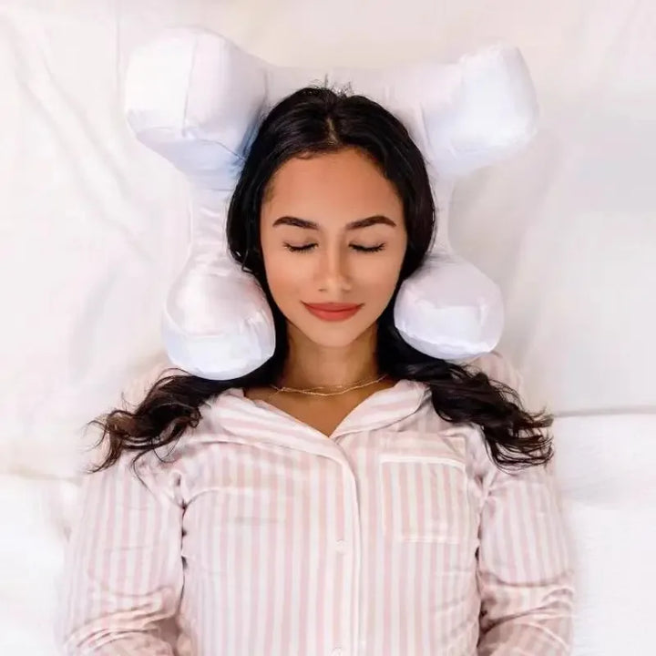 SilkRest – ansiktskudde med satinöverdrag de Luxe