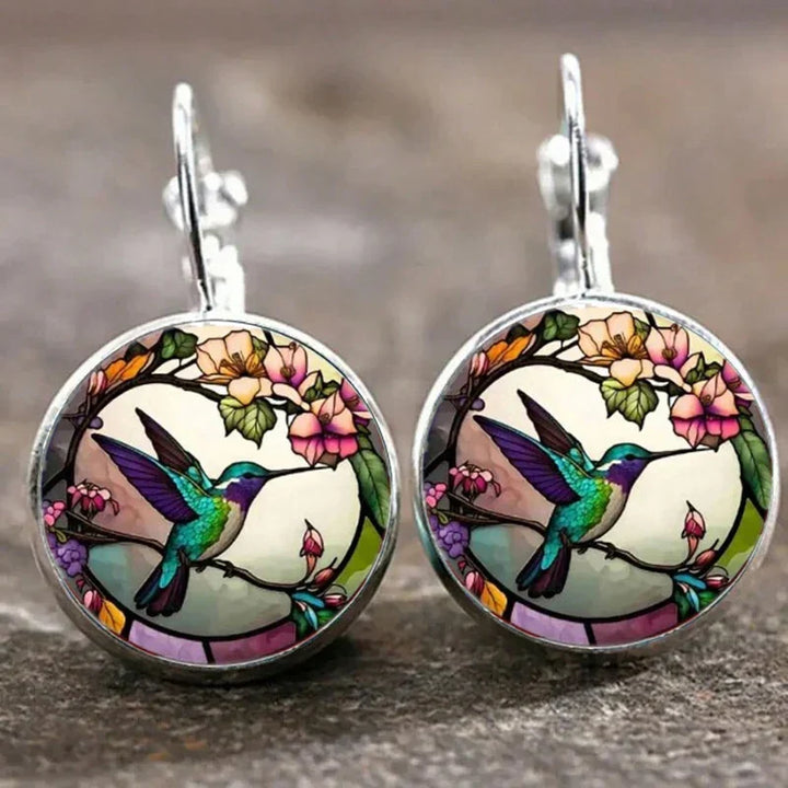 Kolibri Glaskupol Hänge Halsband