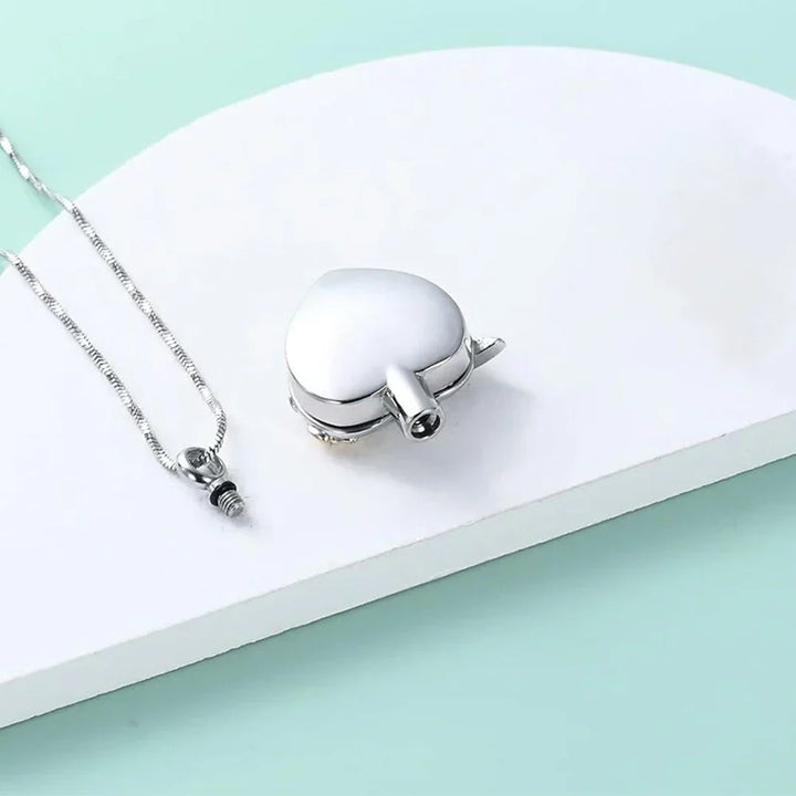 Kolibri Hjärta Urn Halsband