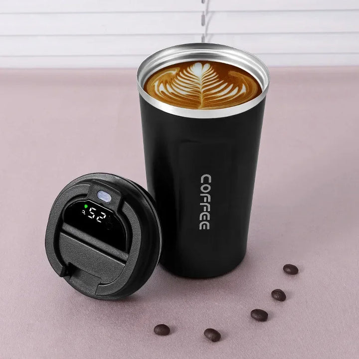 Termosmugg i rostfritt stål med smart temperaturdisplay – TempMate