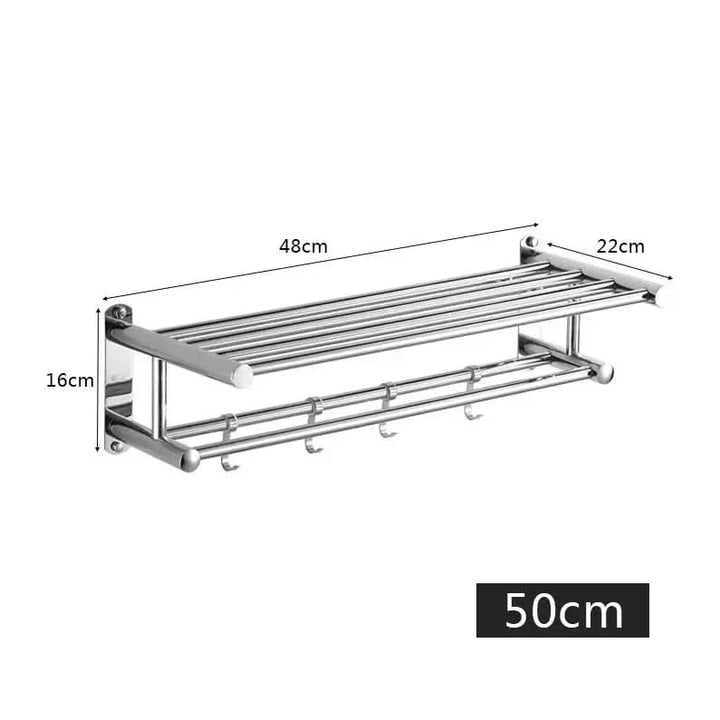 STEELRACK – Handdukshängare i rostfritt stål, utrymmesbesparande & elegant