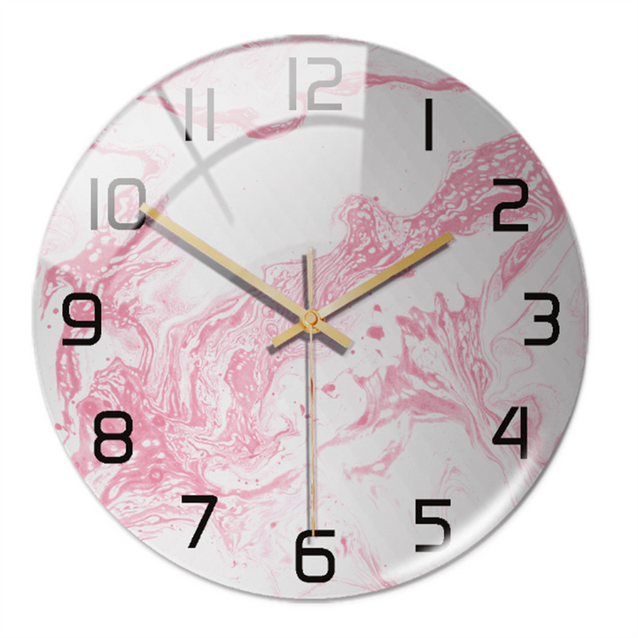 Elegant väggklocka med marmoreffekt – MarbleTime