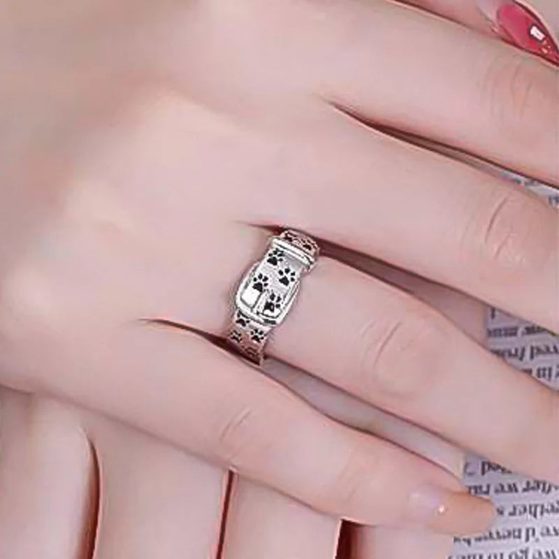 Söt och Stilren Hundinspirerad Halsband Ring