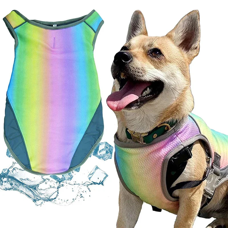 PawLux Ultra-Cool hundväst | Andningsbar UV-skyddande hundjacka för värmen