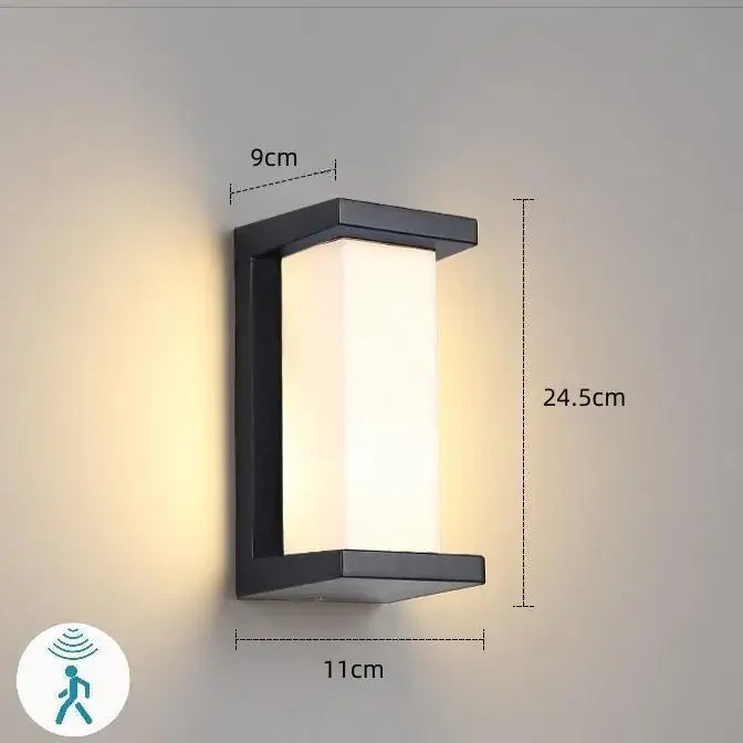 Modern LED-Vägglampa med Rörelsesensor