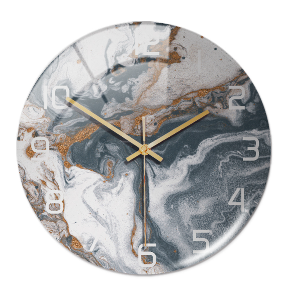 Elegant väggklocka med marmoreffekt – MarbleTime