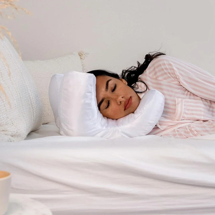 SilkRest – ansiktskudde med satinöverdrag de Luxe