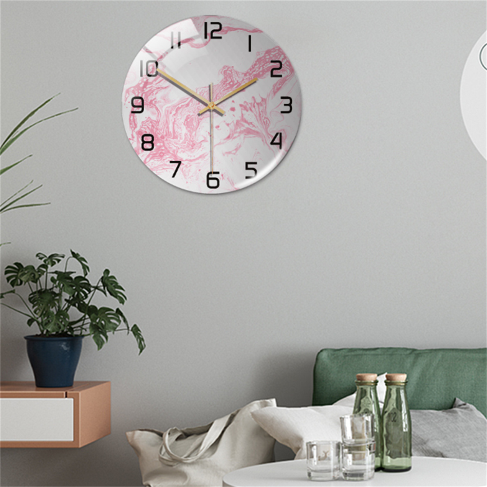 Elegant väggklocka med marmoreffekt – MarbleTime