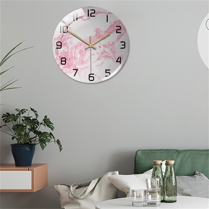 Elegant väggklocka med marmoreffekt – MarbleTime