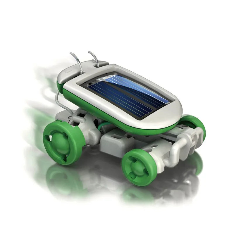 Solrobot-kit 6-i-1 – Bygg och lär med segelbåt, väderkvarn, bil och mer