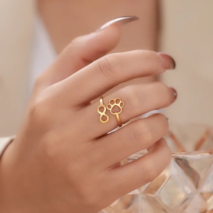 Justerbar Infinity Tassring – Rostfritt stål