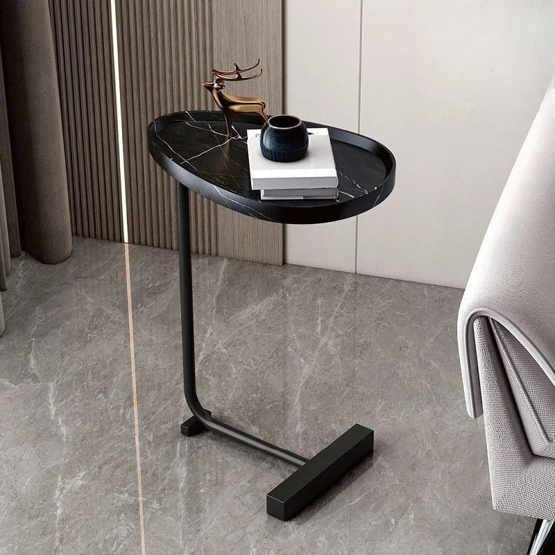 Nirethia – Flyttbart C-format bord, perfekt för soffa eller säng