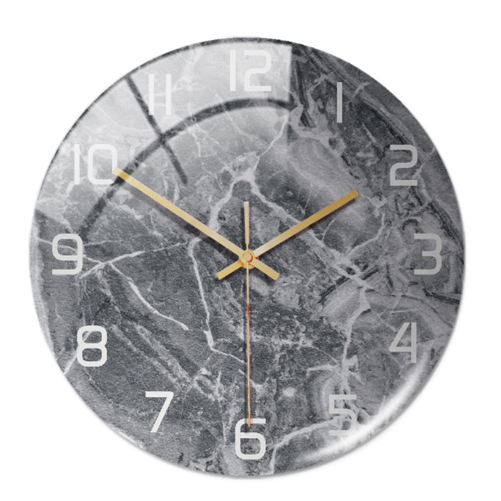 Elegant väggklocka med marmoreffekt – MarbleTime