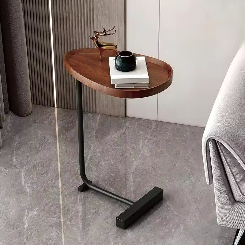 Nirethia – Flyttbart C-format bord, perfekt för soffa eller säng