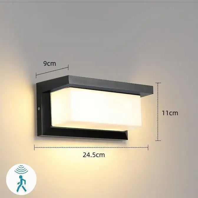 Modern LED-Vägglampa med Rörelsesensor