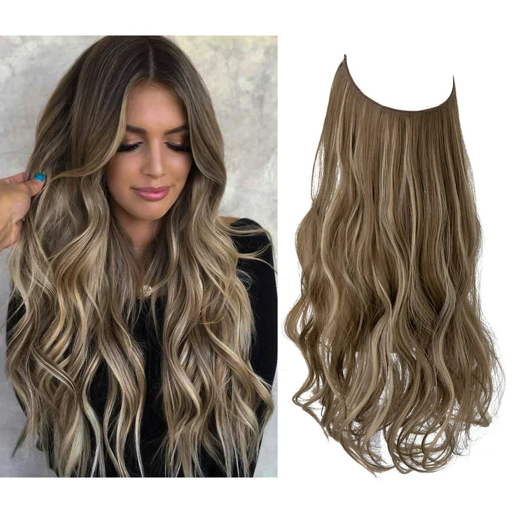 SecretHair | Premium äkta hårförlängning | 100% REMY-kvalitet | Sömlös volym och längd | Naturlig glans | Värmetålig och hållbar