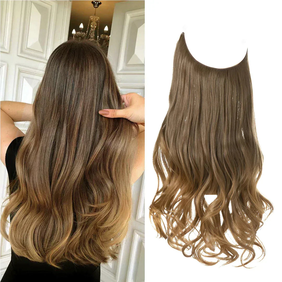 SecretHair | Premium äkta hårförlängning | 100% REMY-kvalitet | Sömlös volym och längd | Naturlig glans | Värmetålig och hållbar