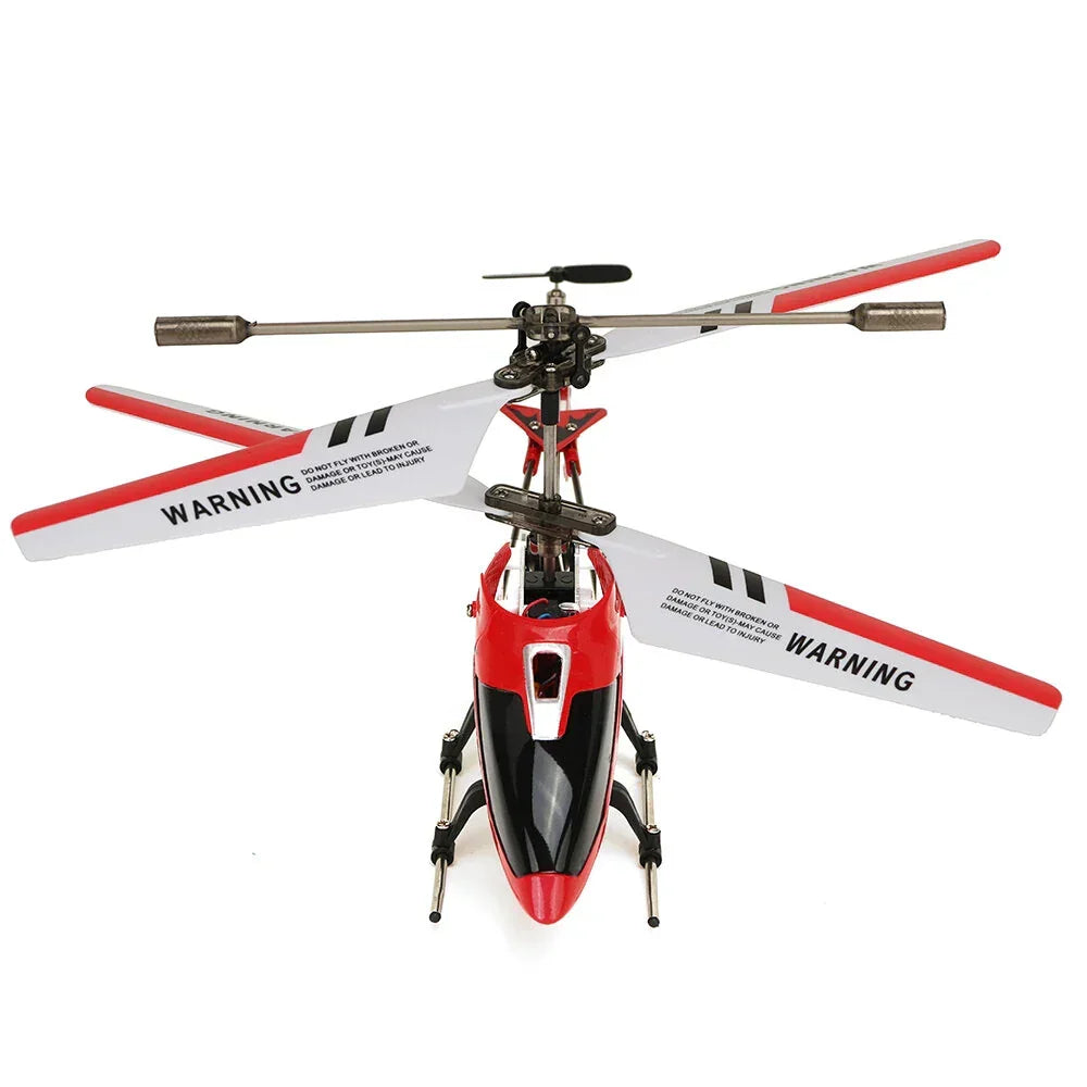 Oförstörbar RC-helikopter Hercules 3.5CH Mini RC-helikopter med gyroskop, karmosinröd