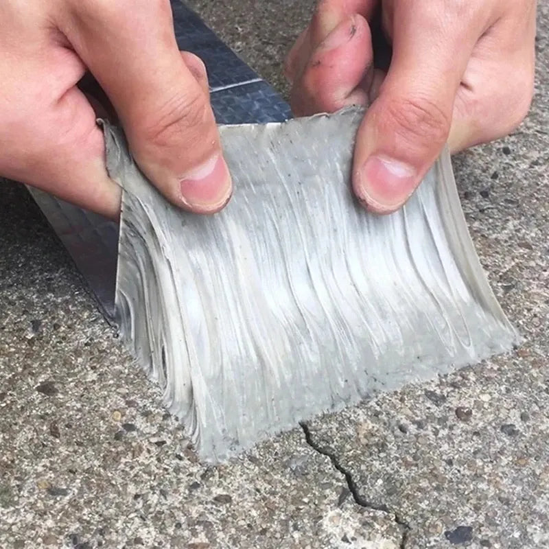 Vattentät värmebeständig tejp - Tjockare butyl-aluminiumtejp för reparation av väggar, pooler och tak - självhäftande tejp