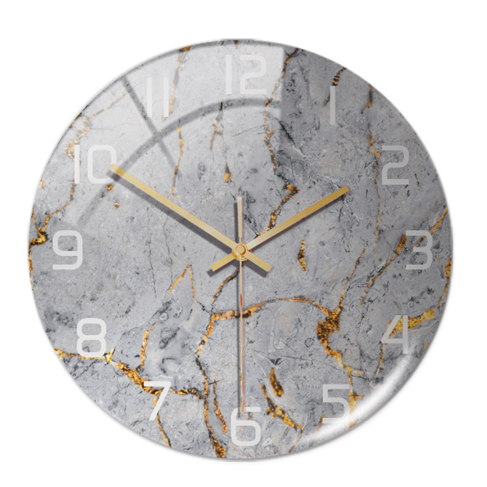 Elegant väggklocka med marmoreffekt – MarbleTime