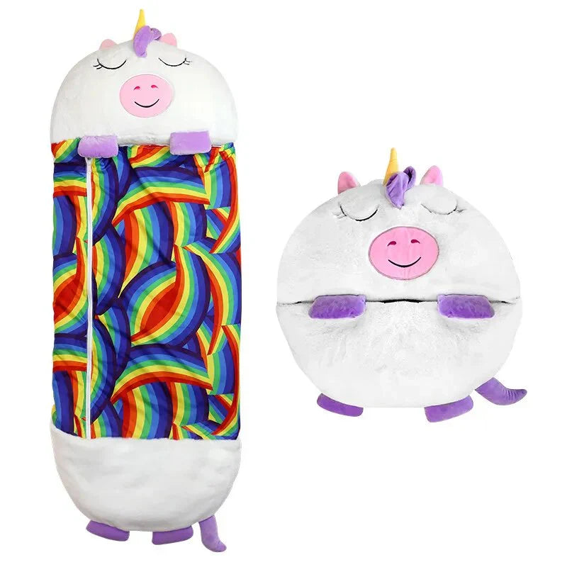 Sovepose og krammedyr til børn i ét