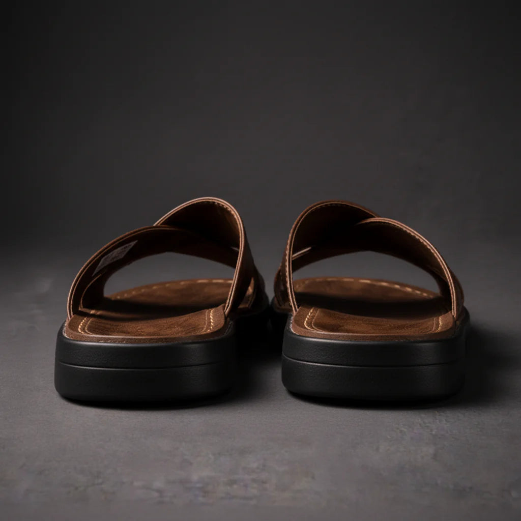 Sandaler för herr | Korsade remmar & bekvämt intag