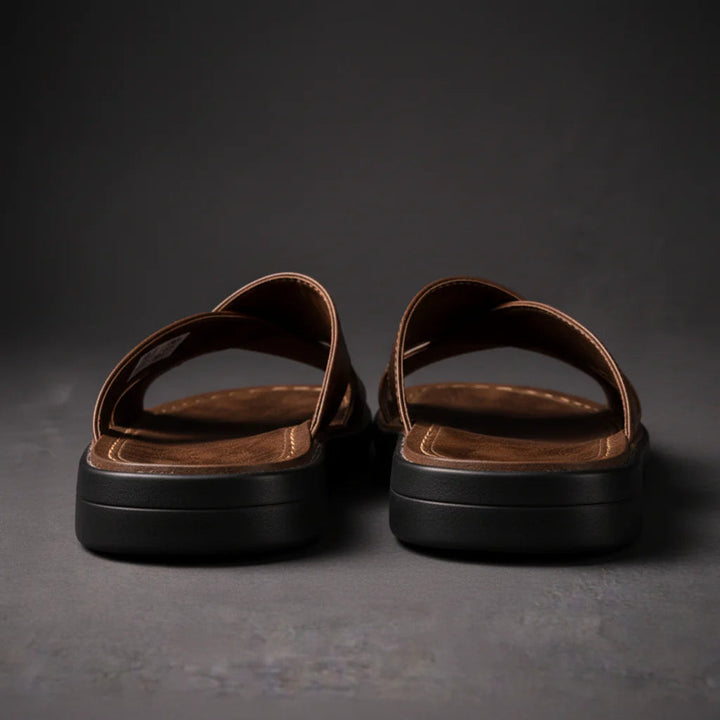Sandaler för herr | Korsade remmar & bekvämt intag