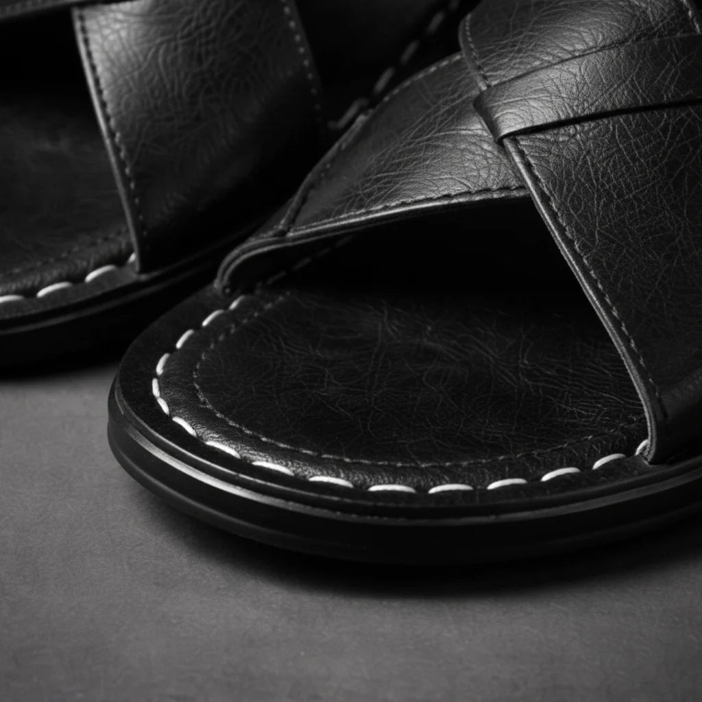 Herrsandaler | Design med korsade remmar & slip-in-komfort