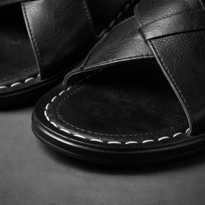Herrsandaler | Design med korsade remmar & slip-in-komfort