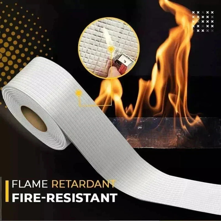 Vattentät värmebeständig tejp - Tjockare butyl-aluminiumtejp för reparation av väggar, pooler och tak - självhäftande tejp