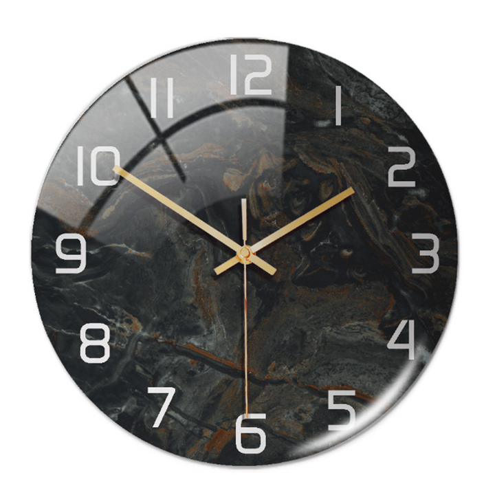 Elegant väggklocka med marmoreffekt – MarbleTime