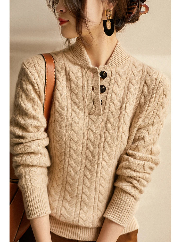 Arden kashmircardigan med knappar